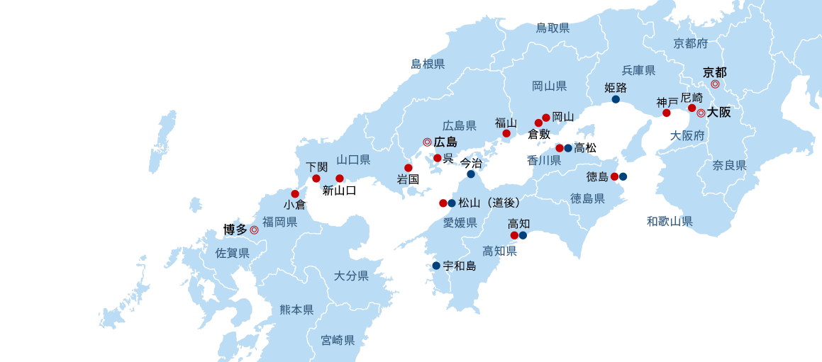 新規出店募集地域マップ